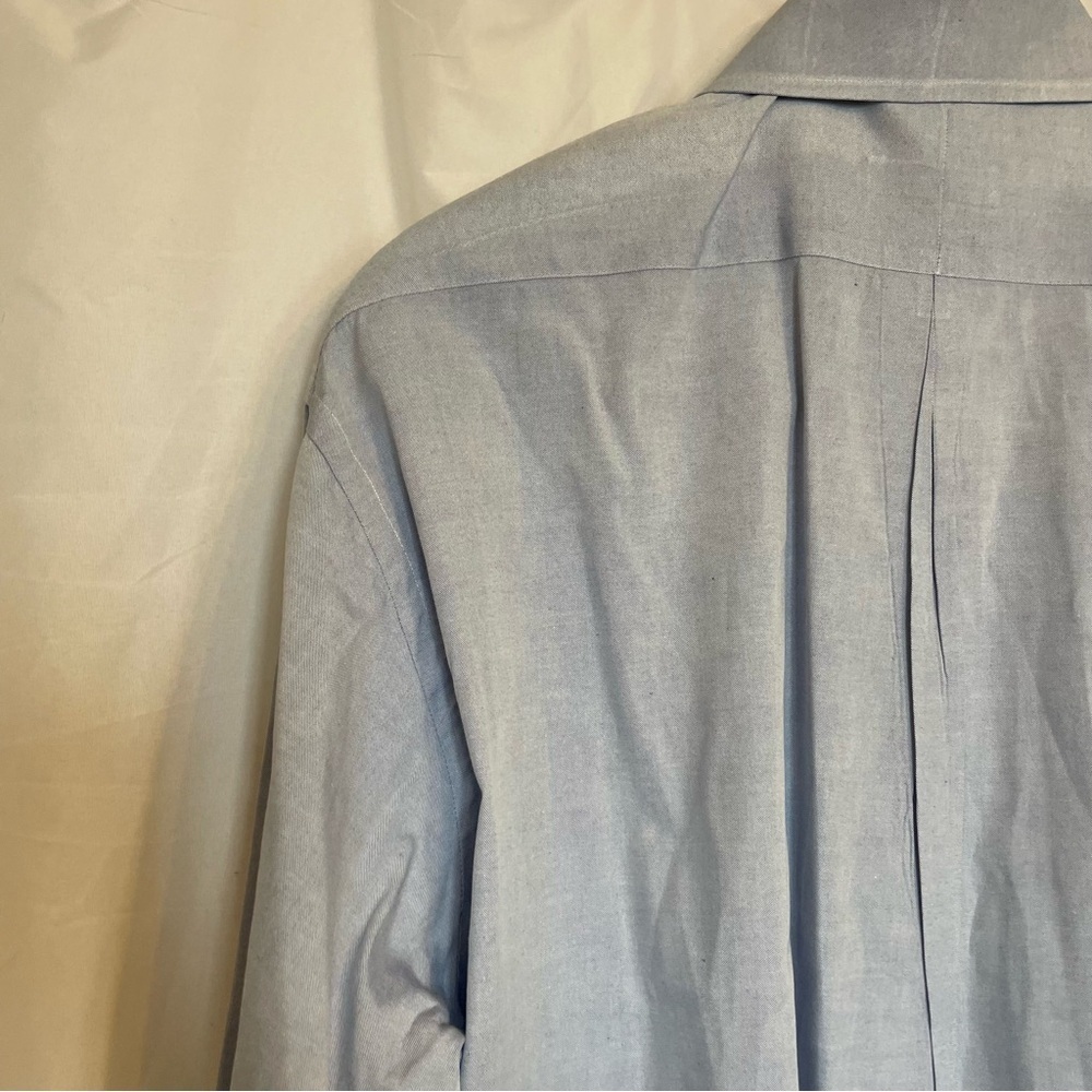 VON MAUR Men’s Dusty Blue Long Sleeve Button Down Cotton 16.5 36 - Picture 14 of 15